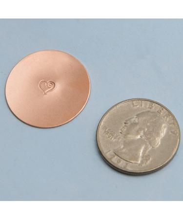 ABBECIAO 1 Inch Copper Stamping Blanks for Metal Stamping and Jewelry Making - 12 Pack - Buy Online on GoSupps.com