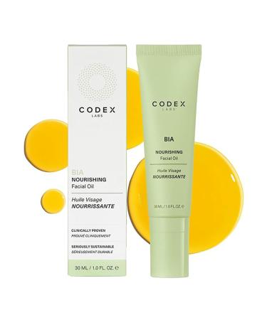 Codex Labs Bia Nourishing Face Oil - Hydration Moisturizing & Smoothing - For Dry Skin Sensitive Skin All Skin Types - With Omega-3 Rosehip Oil Vitamin E - Cruelty-Free Vegan Skincare (30ml)