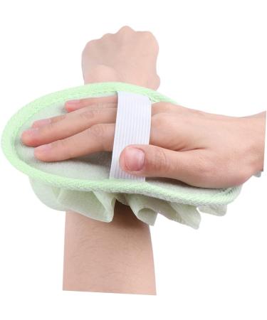 Angoily 6 Pcs Bath Gloves & Elf Lip Balm Set - Japanese-Style Exfoliating Loofah Mitts & Shower Scrubbers for Ultimate Relaxation - Buy Online on GoSupps.com