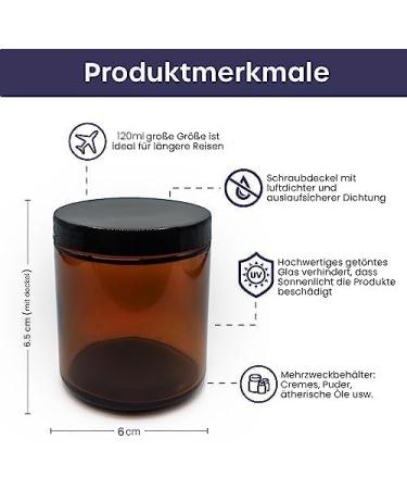 Volila Cream Cans 120ml - 12 Pack | Versatile DIY Cosmetic Containers for Creams Lotions & Essential Oils - Buy Online on GoSupps.com