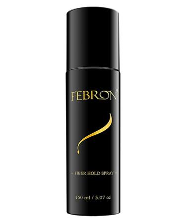 FEBRON FiberHold Spray BIG 5.07oz 150ml - Hair Spray Extra Hold Locking Fibers (6-12 Months Supply) Fresh Smell - Holding Spray For Hair - Doesn't leave Residue (Without Fibers)