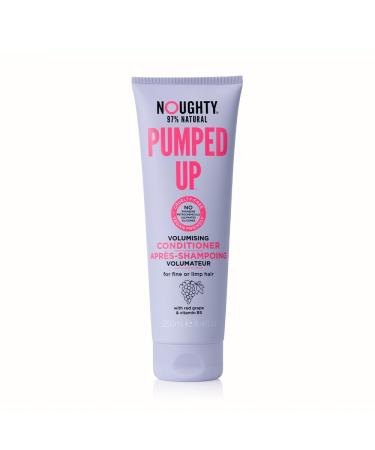 Noughty 97% Natural Pumped Up Volumising Conditioner Sulfate -free vegan hair care for fine or limp hair with red grapes and vitamin B5 250ml rinse - Buy Online on GoSupps.com