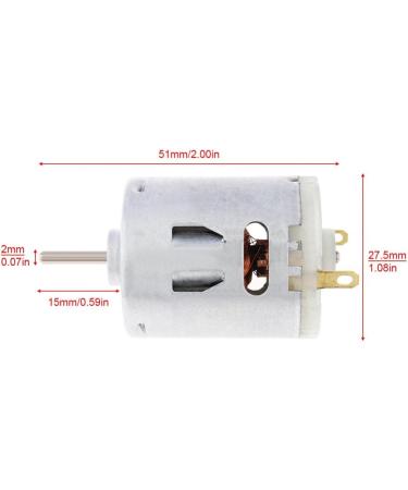 DC Motor 12v Massager Motor Hair Dryer Varistor and Carbon Brush Micromotor for Office Equipment and Household Appliances - Buy Online on GoSupps.com