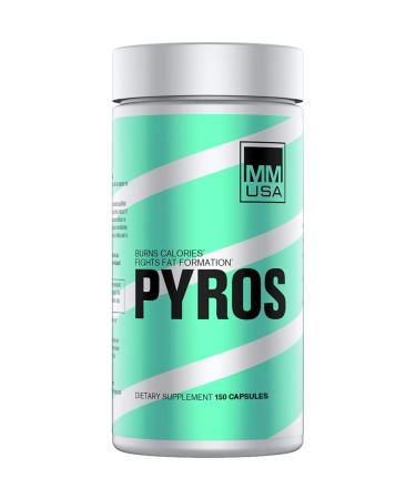 MMUSA Pyros Healthy Weight Loss for Men and Women. Energy Boosting Lean Supplement Thermogenic Fat Burner + Metabolism Boost. Helps Toning Up and Slimming Down. Green 90 Capsules