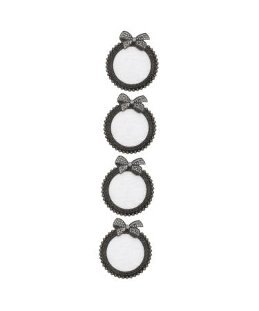 Ipetboom 4pcs Nail Art Display Tray Nail Polish Holder Nail Tools Nail Art Tool Makeup Kit Metal Nail Marble Tray Nail Pigment Holder Nail Art Holder Display Board Paint Resin 8.5X7.5X1CMx4pcs Blackx4pcs