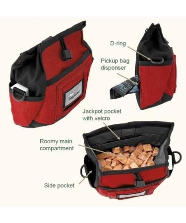 Doggone Good Rapid Rewards Deluxe Dog Training Bag (Black) COMES WITH BELT - Buy Online on GoSupps.com