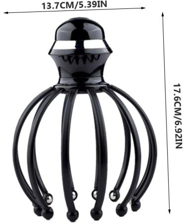 Frcolor 1stk Electric Scalp Massager & Hair Brush for Women | Hair Washing & Relaxation | 17.6x13.7 Black - Buy Online on GoSupps.com