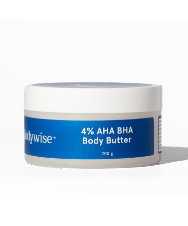 Be Body..wise 4% AHA BHA Shea Body Butter | 200g | With 48 hours of Intense Moisturization | For smooth and radiant skin