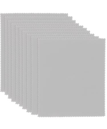 20pcs Microfiber Cleaning Cloth Glasses Cleaning Cloth Eyeglass Lens Cleaner Electronic Wiping Cloth Scratch Fabric Wipe for Phone Camera Cell Phones Computer Grey Gray