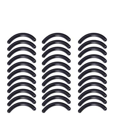 Frcolor 50 Pieces Eyelash Curler Replacement Rubber Cushion Black Eyelash Curler Refill Pads for Universal Eyelash Curler