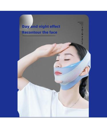 Anti-Wrinkle Face Slimming Mask - Breathable Lifting Bandage for Defined V-Shape - Chin Up Line Reducer (Grey) - Shop Internationally - Buy Online on GoSupps.com