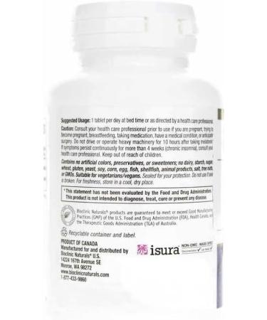 Bioclinic Naturals Melatonin Time Release 5 mg 60 tabs - Buy Online on GoSupps.com