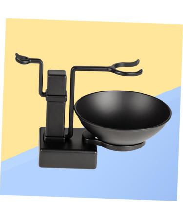 Minkissy Stainless Steel Razor Holder & Shaving Brush Stand Set - Dual Holder with Bowl for Men s Grooming Accessories - Buy Online on GoSupps.com