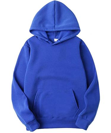Winter Fleece Men's Sweatshirt and Sweatpants Set - Blue, Medium | Workout Tracksuit with Hoodie and Joggers - Buy Online on GoSupps.com