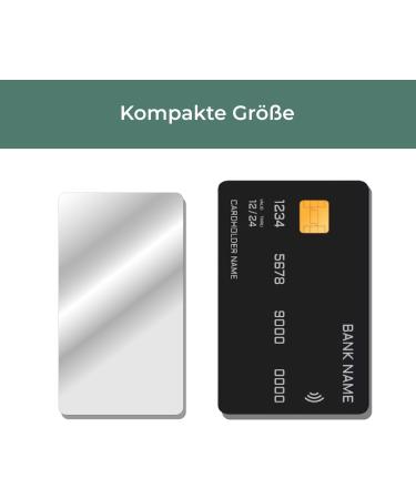 Magati Handpiegel - Double-Sided Ultra-Light Compact Mirror for Wallets & Bags - 10 Pack - Small Makeup Mirror 8x4.5cm - Buy Online on GoSupps.com