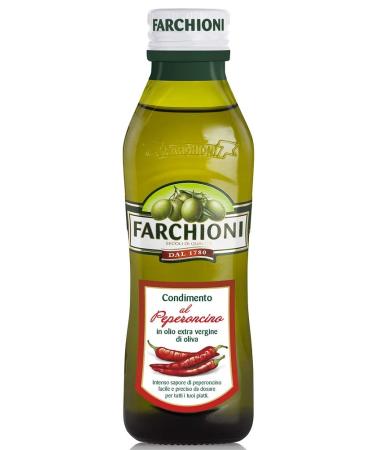 Farchioni - Chilli Pepper Olive Oil (250 ml) - Extra Virgin Olive Oil - Chilli Pepper Essence - Glass Bottle (250 ml)