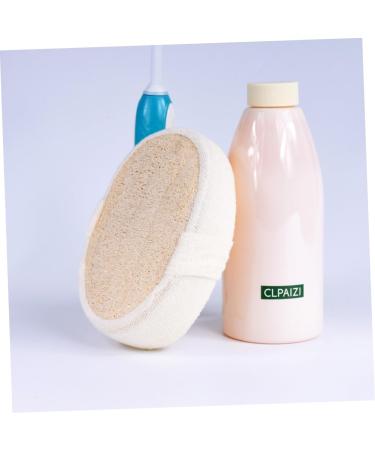 STOBAZA Natural Loofah Bath Sponges - 4 Pcs Exfoliating Shower Sponge Set for Smooth Skin | Beige Esponja para Ba arse - Buy Online on GoSupps.com