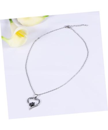 Toddmomy Sterling Silver Dog Necklace with Paw Print - Pet Trailer Charm Jewelry - Buy Online on GoSupps.com