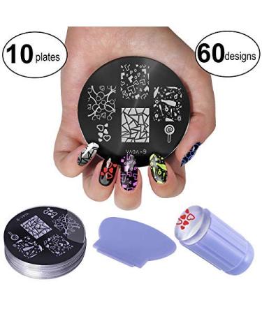 VAGA Manicure Set with 1500 Gemstones, Crystals, Stamping Plates, and Nail Art Tools - Nail Kit for Professional Nail Art Supplies - Buy Online on GoSupps.com
