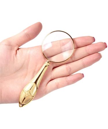 Magnifiers Magnifying Glass 10X Metal Handheld Magnifier Optical Lens Reading Loupe for Reading Observation Map - Buy Online on GoSupps.com