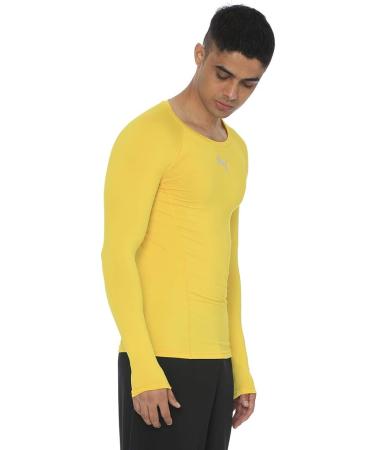 PUMA Men s LIGA Baselayer Tee LS Shirt M - Cyber Yellow | Shop Internationally! - Buy Online on GoSupps.com