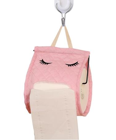 Toilet Paper | Hangable Cotton Cute Eyelash Shape Toilet Paper Organizer for Bathroom | Toilet Paper Dispenser Box for Camping Bathroom RV Car Travel No Glue or Drill Needed Lencyh Pink - Buy Online on GoSupps.com