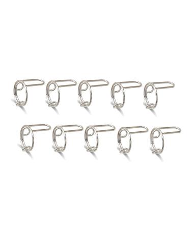 Wyerewel 10 Pieces Sets Thin Nail Rings for Ladys Ring Jewelry Metal Gift to Girlfriend Silver