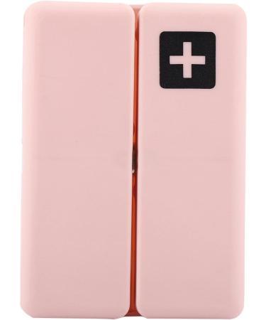 Portable Daily Pill Case - Foldable Magnetic Pill Box Organizer with 7 Compartments for Vitamins & Supplements - Pink - Buy Online on GoSupps.com