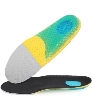 Buy Silicone Foam Orthotic Insoles for Men & Women - Soft Running Shoe Support Cushion Pad for Flatfoot - Large Size - Buy Online on GoSupps.com
