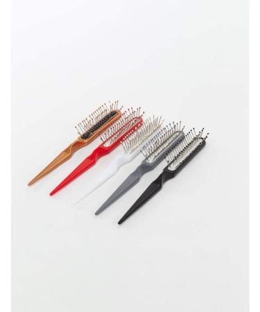 Luttmann wig brushes with knobs in 4 different colors for wigs extension hair parts toupets for synthetic hair and real hair (black)