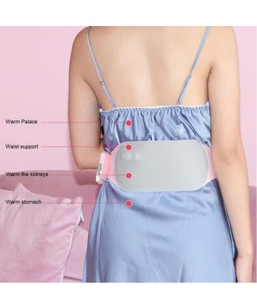 Portable Heating Pad for Period Cramps and Back Pain - USB Belly Wrap with Vibration Massage - 3 Heat Levels - Women's Fast Heating Belt - Buy Online on GoSupps.com