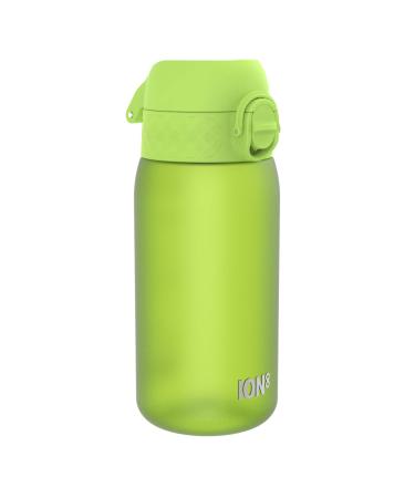 Ion8 Kids Water Bottle 350 ml/12 oz Leak Proof Easy to Open Secure Lock Dishwasher Safe BPA Free Carry Handle Hygienic Flip Cover Easy Clean Odour Free Carbon Neutral Green 350ml OneTouch 2.0