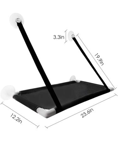 Cat Window Perch - Durable Sunny Seat Hammock for Climbing, Space Saving Design - Black Cat Accessories - Buy Online on GoSupps.com