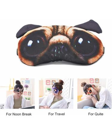 Cute Animal 3D Sleep Eye Mask | Soft Plush Blindfold for Men & Women | Cat Dog Eye Cover for Travel & Napping (2 Pack - Buy Online on GoSupps.com