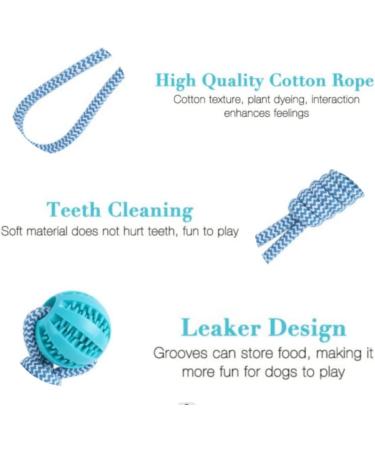 Buy Lusacy Indestructible Dog Ball with Rope - Durable 2-Piece Toy for Large & Small Dogs Ideal for Dental Care and Tugging - Buy Online on GoSupps.com