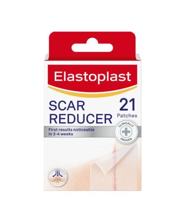 Elastoplast Scar Reducer Plasters (21 Patches) Quick and Convenient Scar Cover Up Treatment Scar Sheets to Reduce Visibility of Scars Scar Plaster Pack for Quick Results Clear Skin 21 Count (Pack of 1)