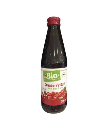 dmBio Cranberry Juice Glass Bottle 330 ml