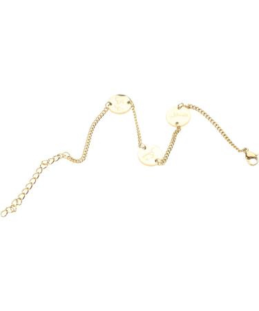 Kuaiyiju Arabic Coin Bracelet - Elegant Stainless Steel Pendant Jewelry for Women & Girls | Perfect Gift in Gold - Buy Online on GoSupps.com