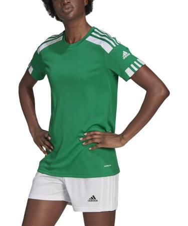 Adidas Women's Squad 21 JSY W T-Shirt - L Teagrn/White | Shop Now for International Shipping - Buy Online on GoSupps.com