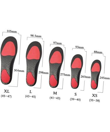 Didiseaon Flatfoot Insoles - Optimal Arch Support & Cushioning for Sports Shoes | Damping Shoe Inserts for Men & Women - Red - Buy Online on GoSupps.com