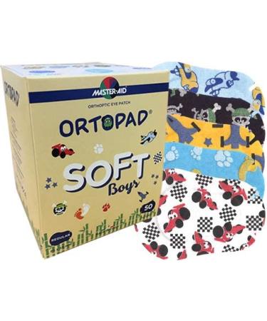Ortopad Soft Bamboo Boys Eye Patches 50/Box - Regular Size 4+ yrs - Textured Accents - Buy Online on GoSupps.com