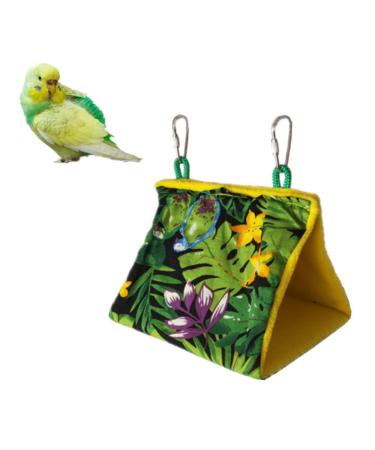 NA Parrot Hanging Cage Small Pet Warm Hanging Bed for Parakeets Myna Pigeon Tropical Rain Forest