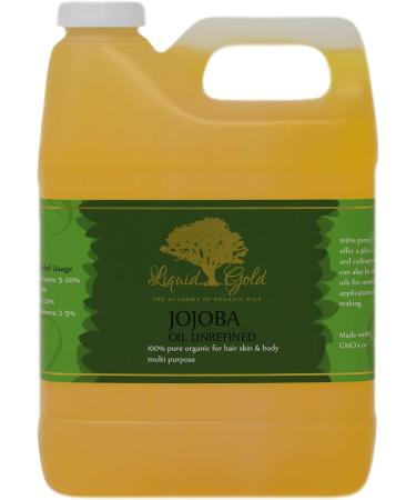 Buy 32 Fl. oz Premium Golden Jojoba Oil - 100% Pure Organic Cold Pressed Unrefined for Skin & Nail Care | Best International Shipping - Buy Online on GoSupps.com