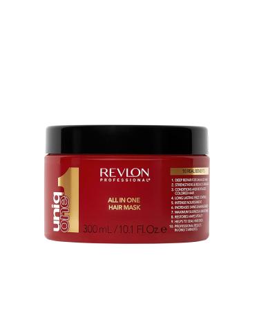 REVLON PROFESSIONAL UniqONE Professional Vegan Super10r Hair Mask For Deep Conditoning Gifts For Women / Men (300ml) for Strengthening & Repair Classic All Hair Types Single