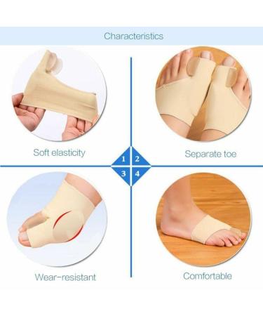 CrazyView L1K7 Toe Separator for Hallux Valgus Relief | Orthopedic Hammer Toe Pain Relief | Natural Color 1 Pair - Buy Online on GoSupps.com