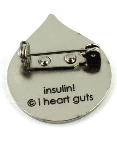 I Heart Guts Insulin for The Win Lapel Pin - Enamel Insulin Design - Buy Online on GoSupps.com