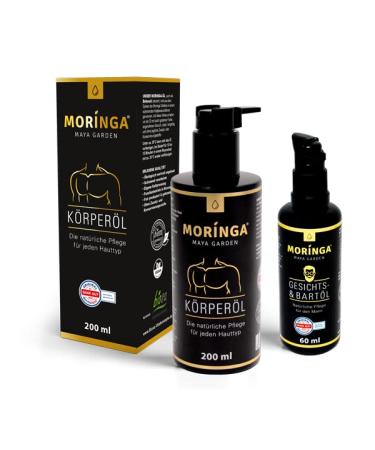 Moringa Facial & Beard Oil for Men - 60ml Natural Care from Maya Garden | Best Facial & Beard Care Oil - Buy Online on GoSupps.com