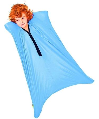 BANTASE Sensory Body Sock For Kids Full-Body Wrap Stretchy Body Sox To Relieve Stress For Children With Autism Anxiety (Color : Himmelblau Size : XL) XL Himmelblau