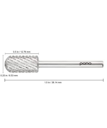 USA Pana 3/32 Safety Nail Carbide - Large Barrel Head for Electric Drill Machine - 2XC Silver Grit Size - Coarse Barrel for Dremel (4XC 3XC XC C M F XF) - Buy Online on GoSupps.com