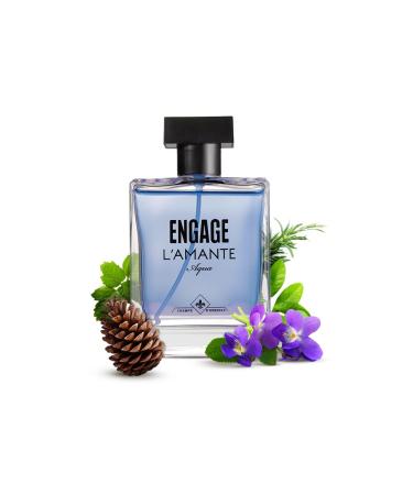 En'gage L'aman'te Aq'ua Eau De Parfum for Men Aqua Fragrance Scent Perfume for Men Long Lasting Smell Premium Perfume Skin Friendly 100ml